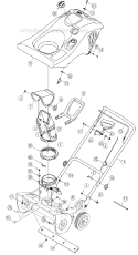 Part Location Diagram of 684-04211 MTD Shroud Gray, Elec. Start